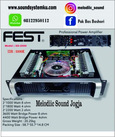 Power Ampli FEST XO 20000